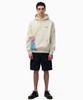 Surfing Skull Hoodie Natural
