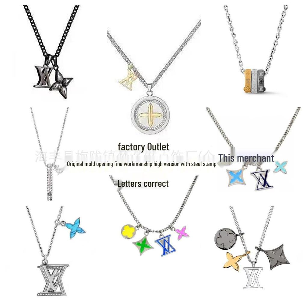 Donkey's Classic Turquoise Pendant Necklace: Trendy Unisex Clavicle Chain for Couples