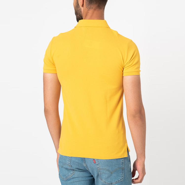 Polo Ralph Lauren Logo Ensfarget Kortermet Poloskjorte Herre topper Gul 710536856-297