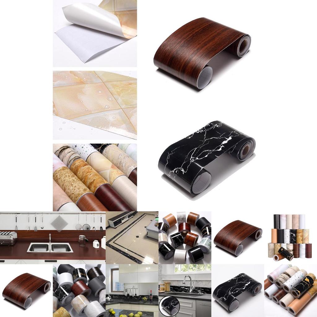 Versatile 5m Self-adhesive Waterproof Pvc Wall Skirting Border For Any Room