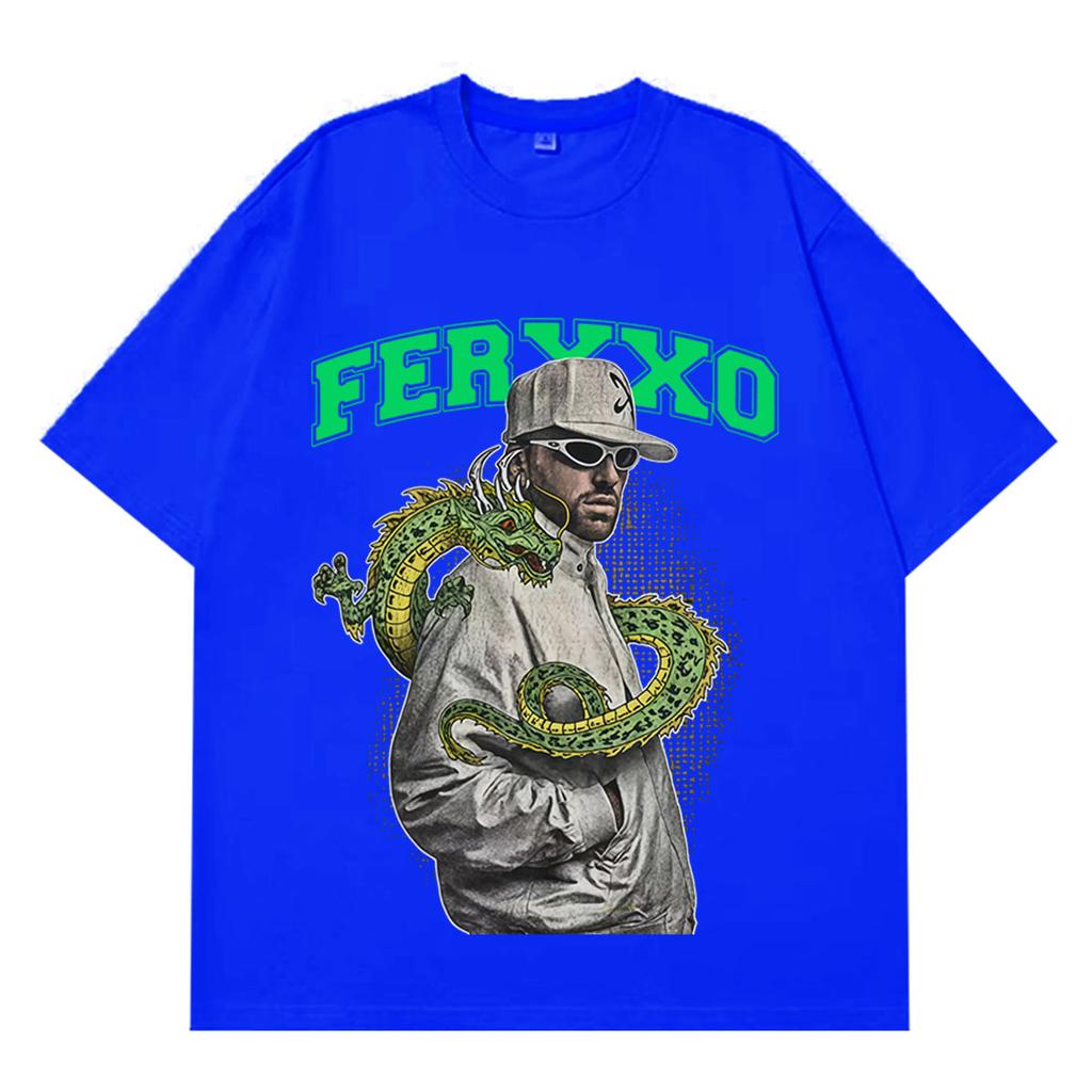 Rapper Feid Ferxxo Tour 2026 Print Tees Unisex Unisex Vintage Hiphop Tshirts Shortsleeved Casual Loose Cotton Tshirts Streetwear