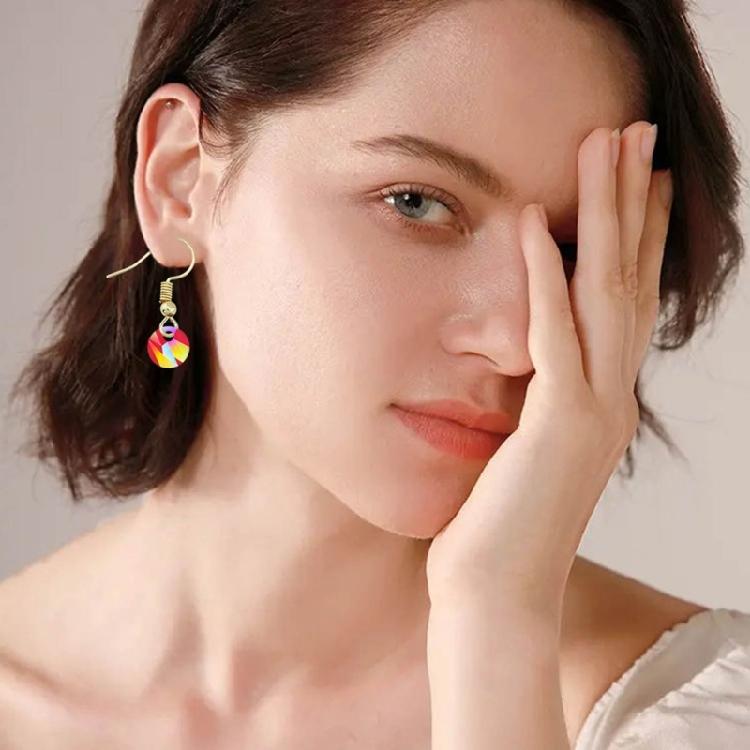 Holographic Seashells Silicone Earrings Mold DIY Ear Ring Epoxy Resin Moulds