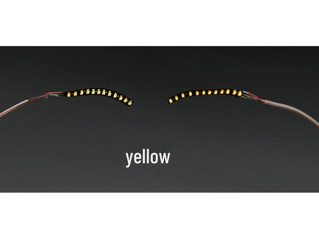 LED Luminous False Eyelashes & Double Eyelid Stickers - Handmade for Halloween & Nightclub Parties