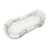 Glitter Stripe Inflatable Pool Float - Single Person with Thickened PVC & Transparent Mesh