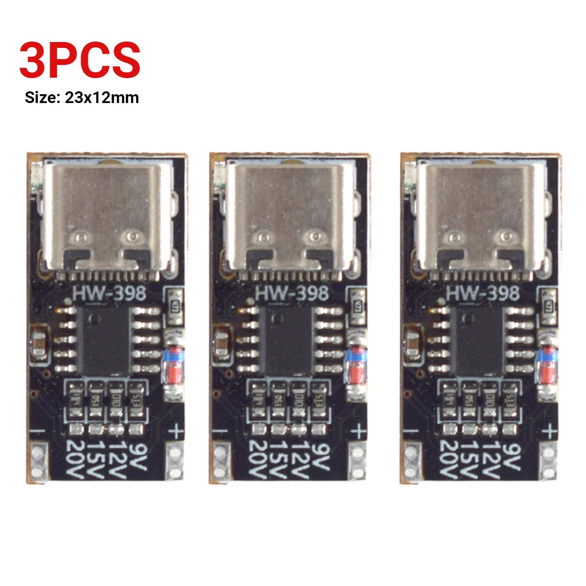 

1-6PCS PD/QC/AFC Type-C Decoy Board USB Boost Module 9V 12V 15V 20V Charging Voltage Protocol Trigger Board PPS/QC4+ QC3.0/2.0