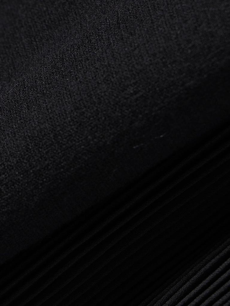 Ships Colors Women's Pleated Sleeve Combination Knit, Hand Washable, 226050007, Black, One Size