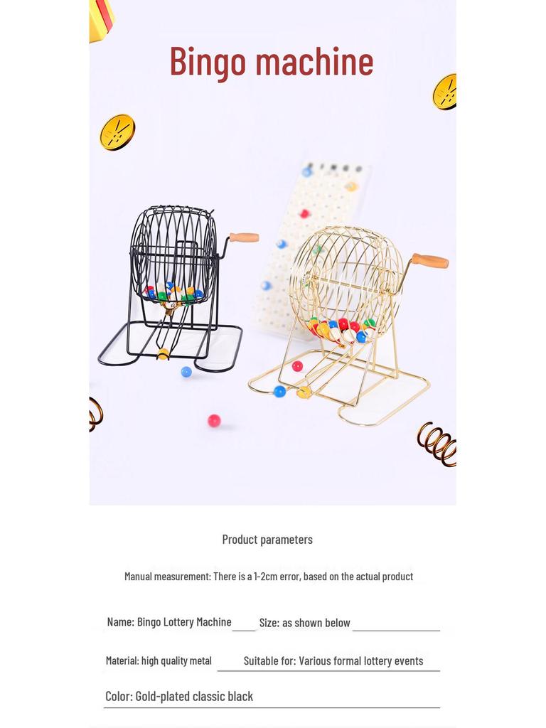 Mini Manuelle Bingo-Lotteriemaschine für Kinder oder Veranstaltungen