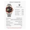 POEDAGAR Luxury Men Clock Hollow Tourbillon Automatic Mechanical Watch Waterproof Luminous Stainless Steel Watches+Box