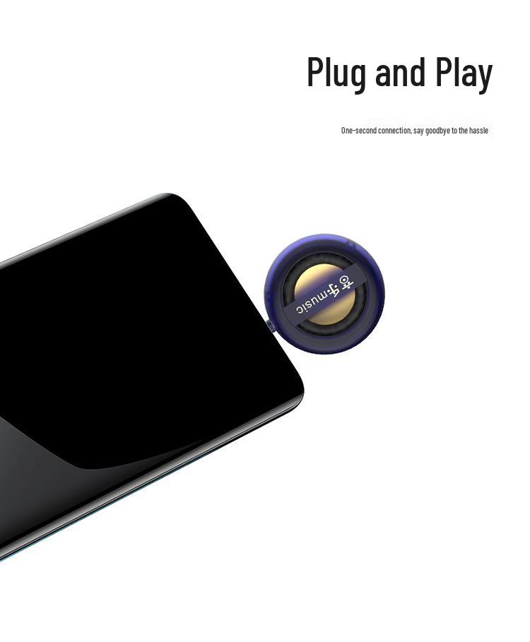 Portable 3.5mm Plug-in Mobile Phone Amplifier with MP3 Playback