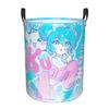 H-Hatsune M-Miku Laundry Hamper Large Clothes Storage Basket Book Socks Bin Organizer for Bathroom