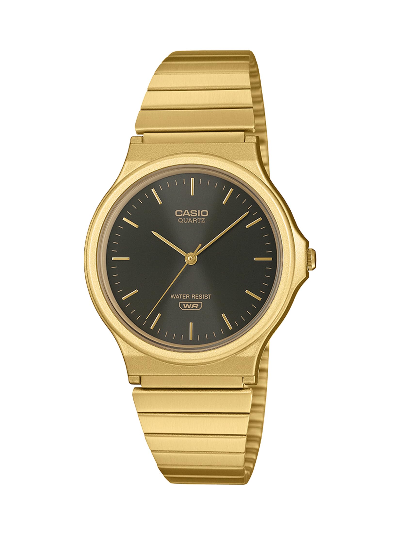 Casio Collection MQ-24GA-1AJF Men s Black and Gold Wristwatch