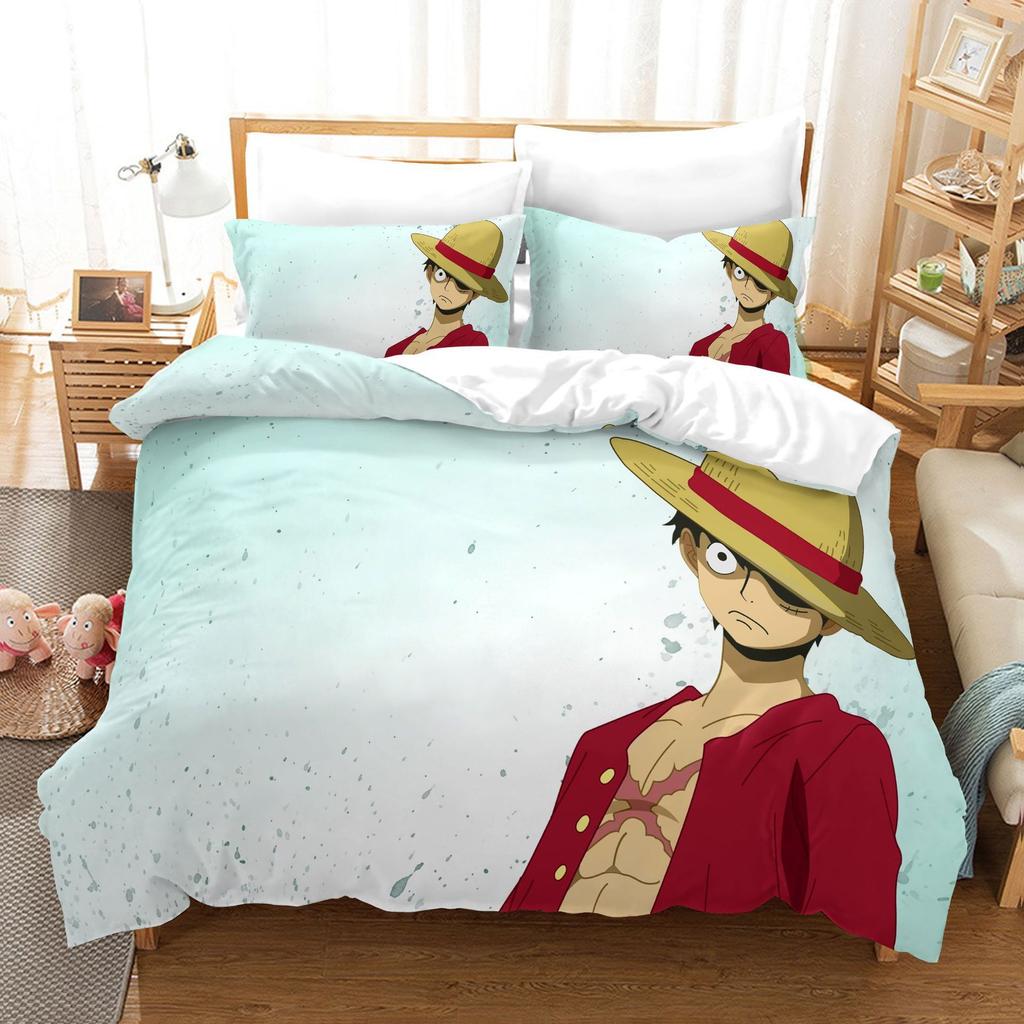 Animation Cartoon 3D Digital Printing Quilt Set Three-Piece Set