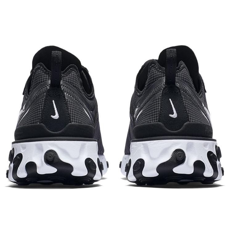 Nike React Element 55 'Black' (Unisex) Black / Metallic Silver / White Running Shoes CQ4600 071