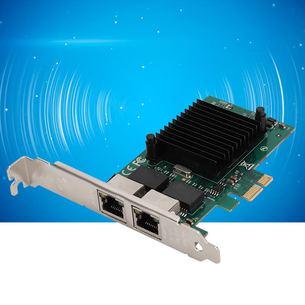 PCI E X1 1000Mbps Double Port Gigabit EtherneT Network Card