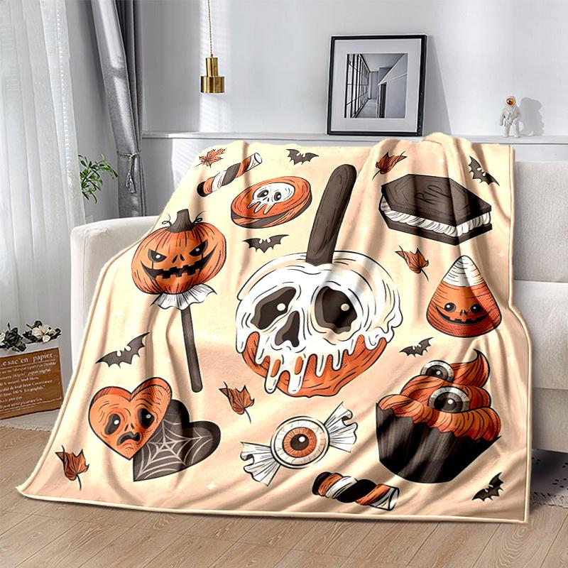 1pc Halloween Pumpkin ideas Blanket  Soft Throw for Room Decor, Perfect Gift