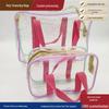 Women's Handheld Transparent Waterproof Travel Makeup & Skincare Bag
