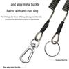 Retractable Lure Pliers & Fish Gripper with Steel Wire Lanyard Keychain - E18