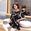 SURWENYUE estate manica corta abbigliamento donna taglie forti Camicetta donna in chiffon Camicia top larghi da donna
