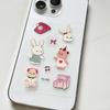 High Aesthetic DIY Adhesive Stickers for Scrapbook Journal Photocard Decor INS Cute Cat & Elephant Jelly Stickers