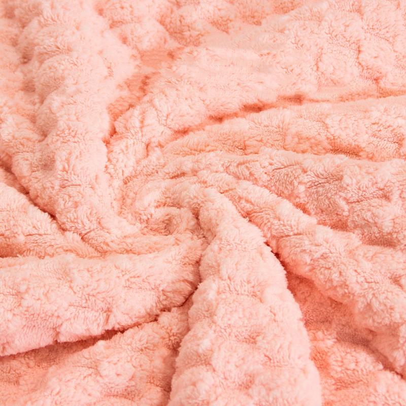 Lovely Cloud Coral Velvet Dry Hair Cap Absorbent Quick Dry Soft Breathable Women's Wipe Shower Cap