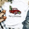 Women Lady Deer Animal Cartoon Print Printing Merry Christmas Womens Clothes Shirt T Tee For Tshirt