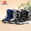 Happy Bear Kids' Fleece-Lined Snow Boots: Warm, Thick, Cotton, Mid-Calf, Cold-Resistant Boots for Boys & Girls