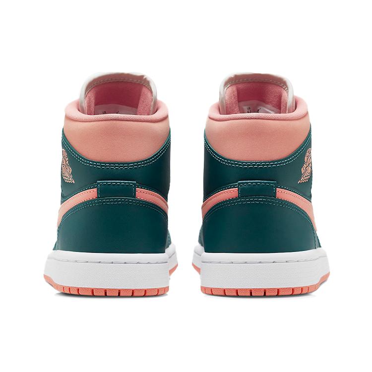 New JORDAN 1 Mid Dark Teal Green Women's BQ6472-308