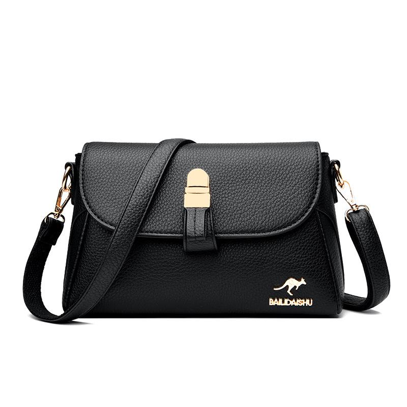 Stilig alt-i-ett dameveske Eksklusiv kenguruveske Dame Enkel skulder Crossbody Middelaldrende mor-veske