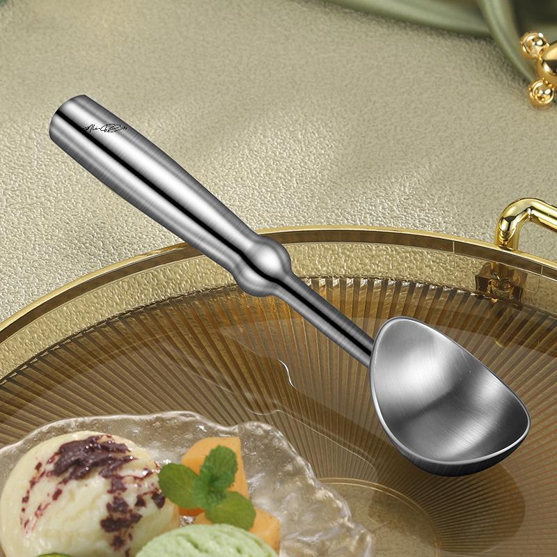 Multifunctional 304 Stainless Steel Ice Cream Scoop Ball Digger Fruit Watermelon Spoon Kitchen Restaurant Quality Ice Scooper
