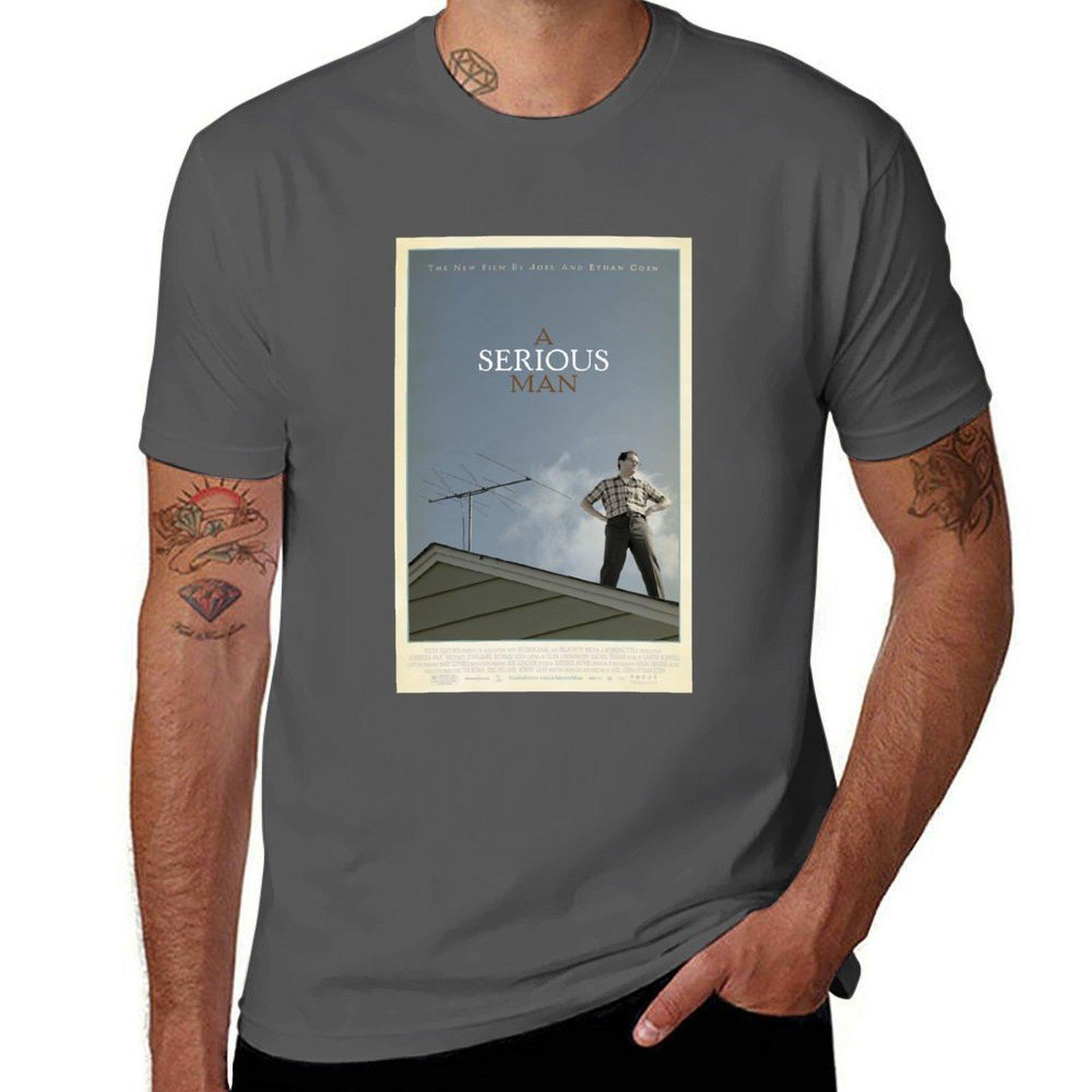 

Alluring Anonymous Private Brand Movies Humor A Serious Man Movie Poster T-Shirt man t shirt cotton T-Shirt 4XL