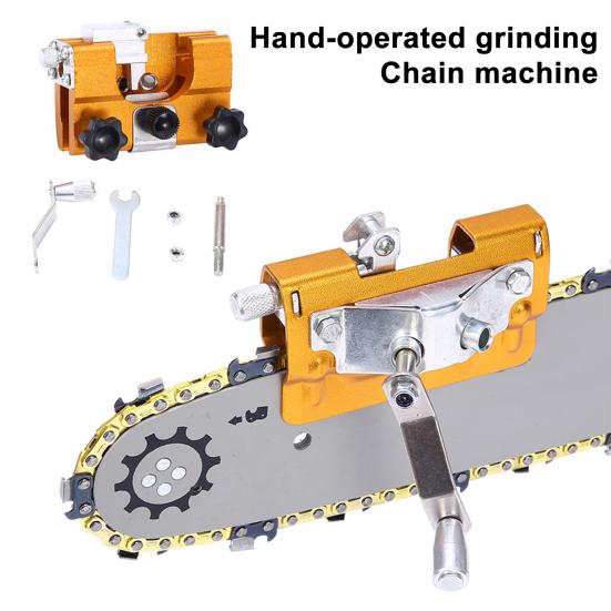 Chainsaw Sharpener Kit Hand-Cranked Chain Grinder Lightweight Design Chain Grinder Aluminum