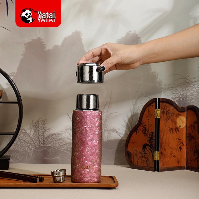 Yatai Premium Titanium Insulated Travel Tea Cup - Elegant, High-Value Design for Men and Women 480 ml