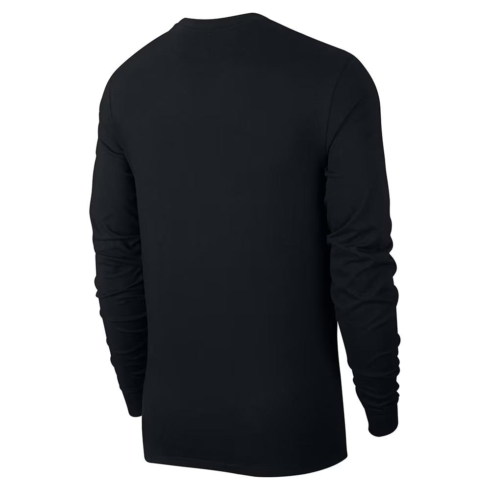 Nike Embroidered Logo Loose-Fit Running Long Sleeve T-Shirt Men Tops Black AR5194-010