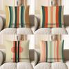 Home Decor Vibrant Striped Pattern Decorative Throw Pillow Pattern Cushion Cover Suitable For Sofa Bedroom Car Pillow Cover