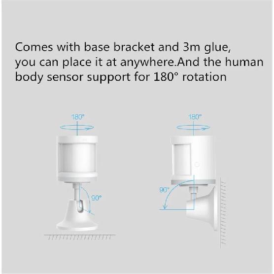 Global Edition Aqara Human Body Motion Sensor Smart Wireless ZigBee Smart Home Alarm System Sensor For Mi Home Homekit APP