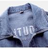 Jacke Damen Lose bestickte einfarbige kurze Jackenoberseite