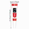 4-in-1 Water Quality Tester LCD Digital Display Multifunction PH/EC/Temperature Meter Waterproof 0-9999PPM Digital PH Meter