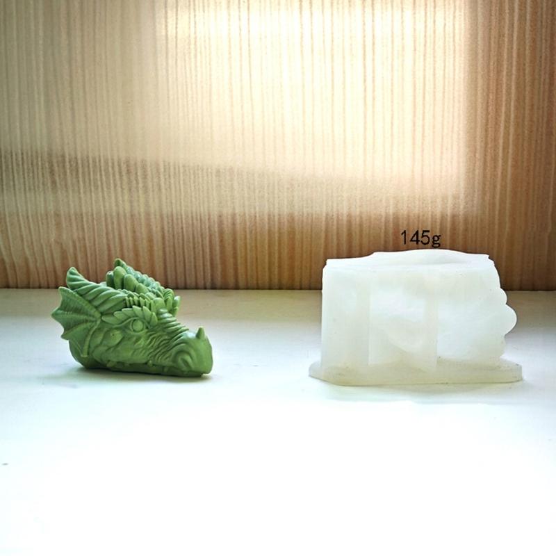 Dragon Head Silicone Candle Molds Epoxy Resin Silicone Molds for Candle Soap Plaster Decorations, Plaster Silicone Molds
