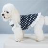 Summer Dog JUEothes Cotton Princess Dress For Small Female Dogs Dot Pattern Pet Dress Teddy Dog Summer Outfit