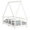 VidaXL Bed Frames for Children, Single Bed with Slatted Base, Bedroom Furniture, Scandinavian, White 70x140 Cm 834457