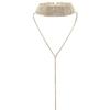 Multilayer Full Rhinestone Pendant Necklace Thick Women Statement Jewelry Gift