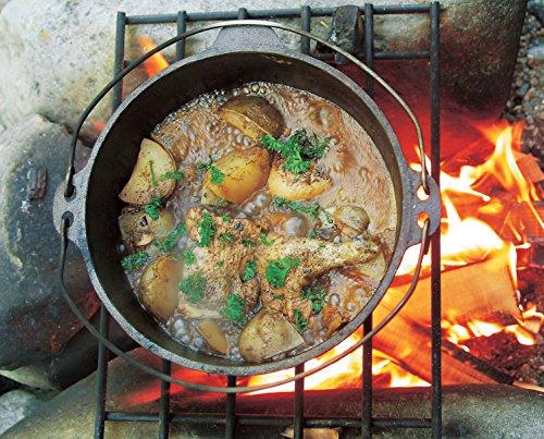 Captain Stag (CAPTAIN STAG) UG-3045 Cast Iron Dutch Oven, 20cm, No Seasoning Required, Perfect for Camping and Barbecuing