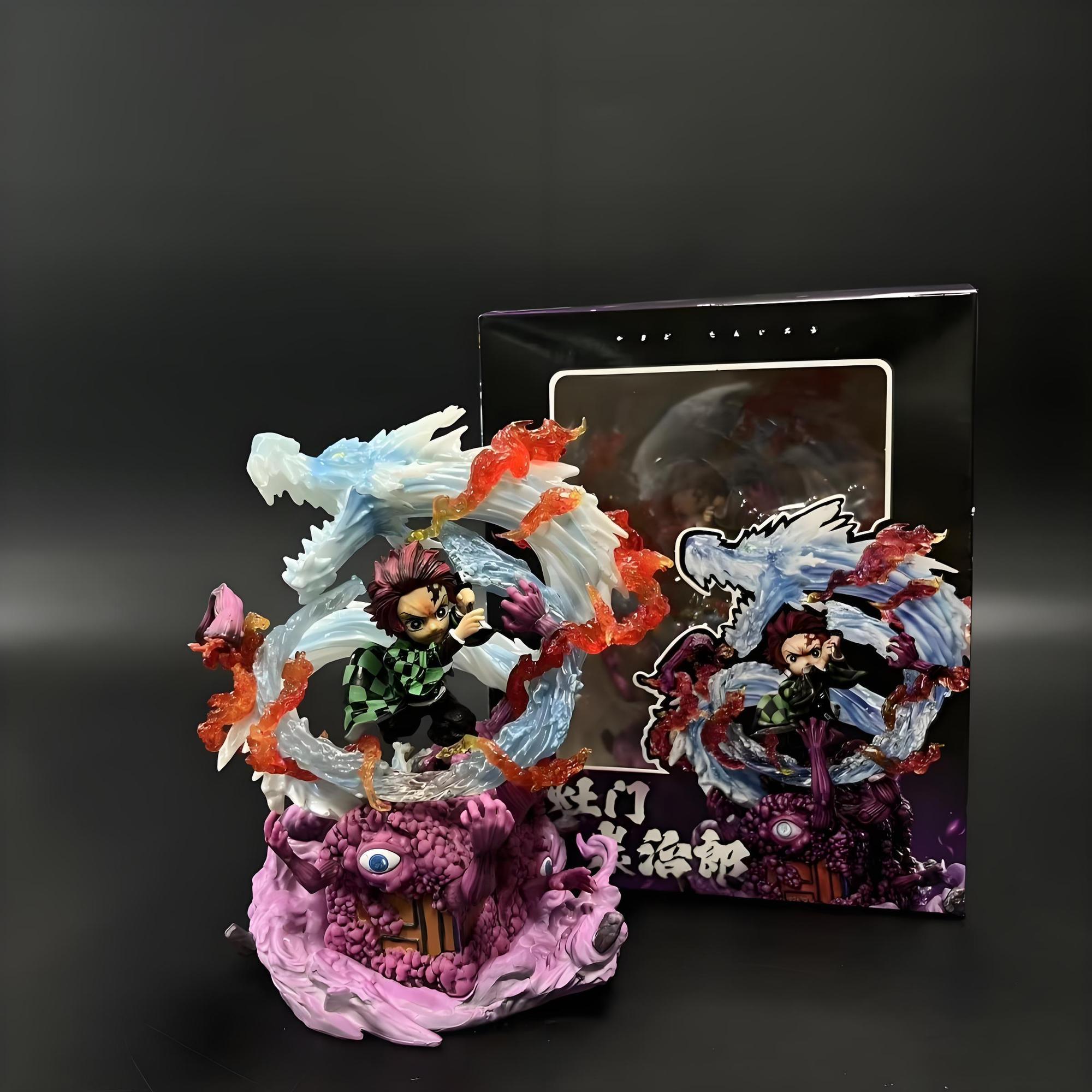 18 см фигурки Клинок Рассекающий Демонов G5 Водяное Дыхание Танджиро Светящиеся Коллекционные Настольные Для Автомобиля Подарок Любимые Фигурки из ПВХ