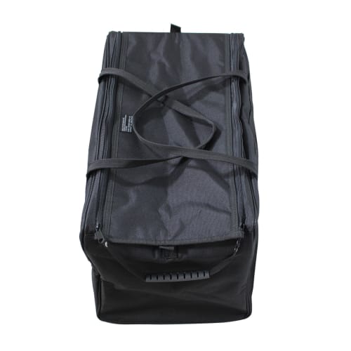 BIGMAN Double Zip Tool Bag, Volume 52, BMB-08, Durable Black Fabric Tool Bag for DIY and Outdoor Use, Model Number: 4962308193296