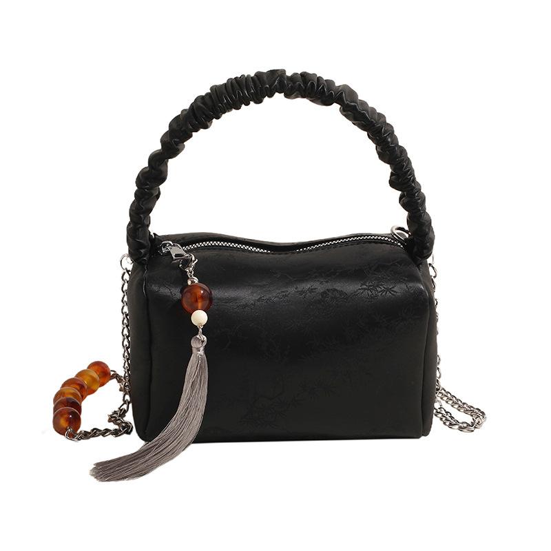 Fashion Pleated Handbag Women's Bag Spring New Pillow Bag Simple Shoulder Messenger Bag