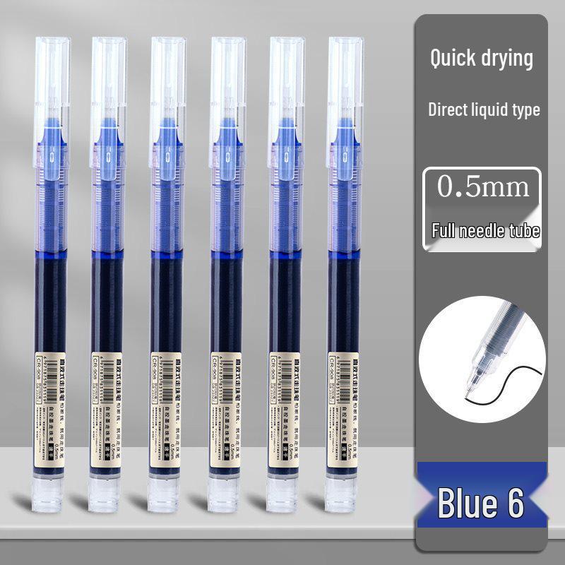 Xuedele Sneldrogende Balpen: Gelinkt, Zwarte/Rode Opties, Volledige Naaldpunt, Op Waterbasis.