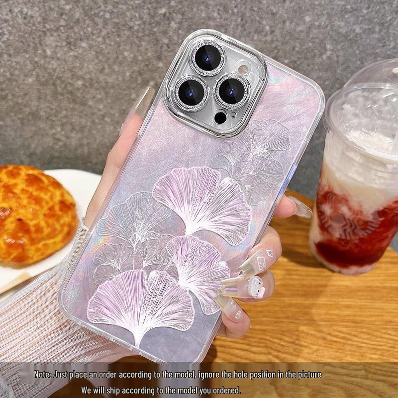 

Чехол для телефона OnePlus для OnePlus 13/12/11, Ace 5/3V/3 Pro - Дизайн из перьевой пряжи с листьями гинкго 338 OnePlus Ace 5 Ultra