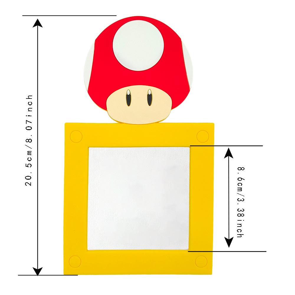 Mario Cartoon Cute PVC Wall/Switch Socket Stickers - Self-Adhesive Decoration Frame Cover