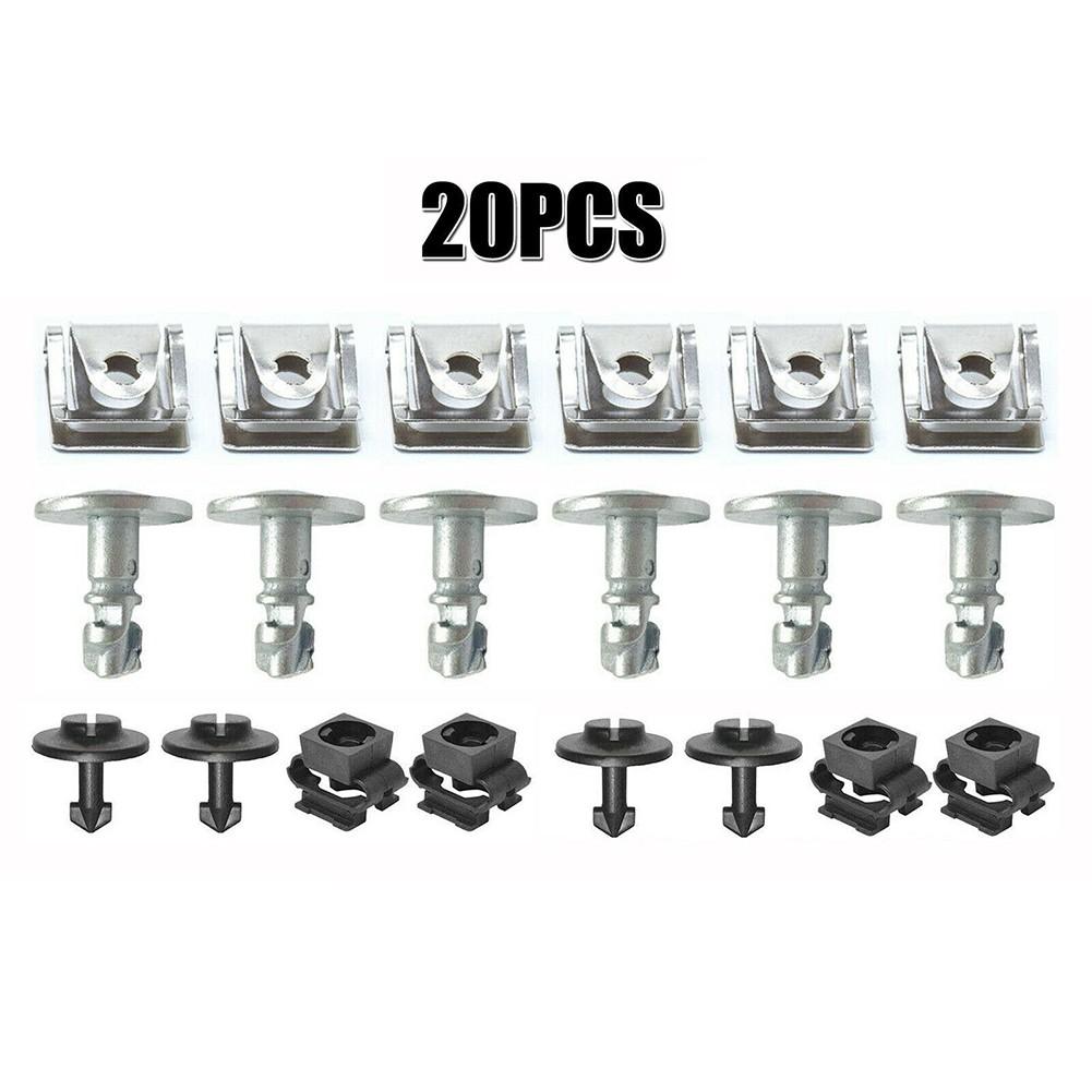 Screw Engine Under Cover Fixing Clip 20Pcs Car Accessories