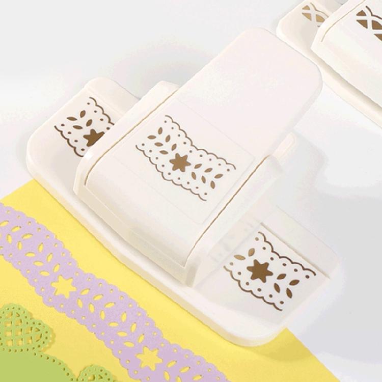 Home Office Schule Hohl Ausgestanzt Schick Rand Präge Stempel Präge Etikettierer 3D Prägemaschine für DIY Projekte